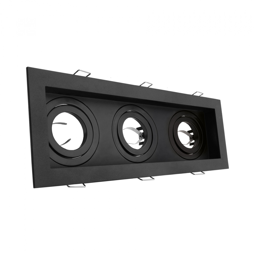 Artlite Lámpara Empotrable ADE-112, Interiores, hasta 50W, Base MR16, Negro, para Casa - No Incluye Foco