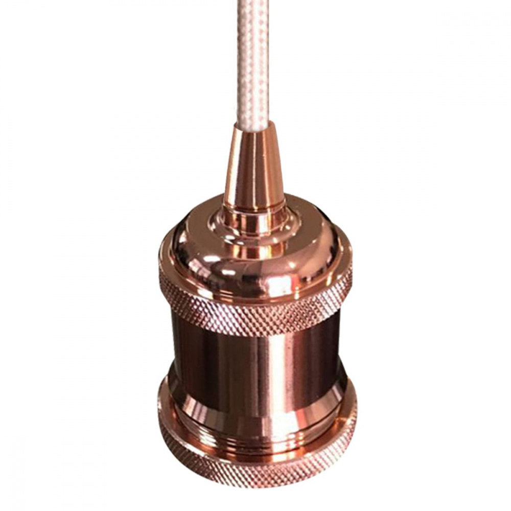 Artlite Lámpara para Techo ADE-601, Interiores, hasta 100W, Base E27, Oro Rosado, para Casa - No Incluye Foco