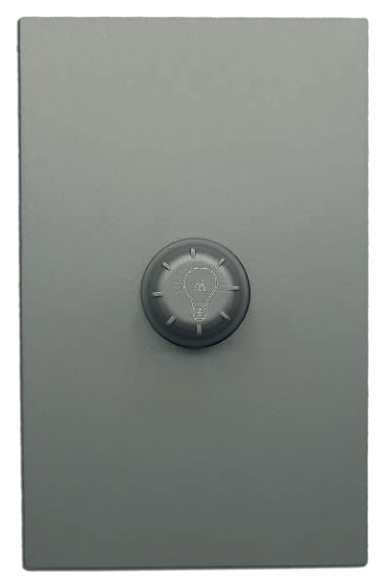 Artlite Atenuador de Luz Giratorio APL-411, 1 Módulo, Gris