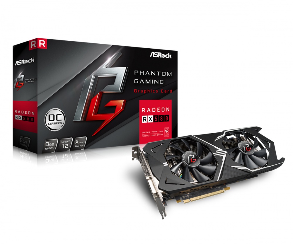 Tarjeta de Video ASRock AMD Radeon RX 580 Phantom Gaming X, 8GB 256-bit GDDR5, PCI Express 3.0