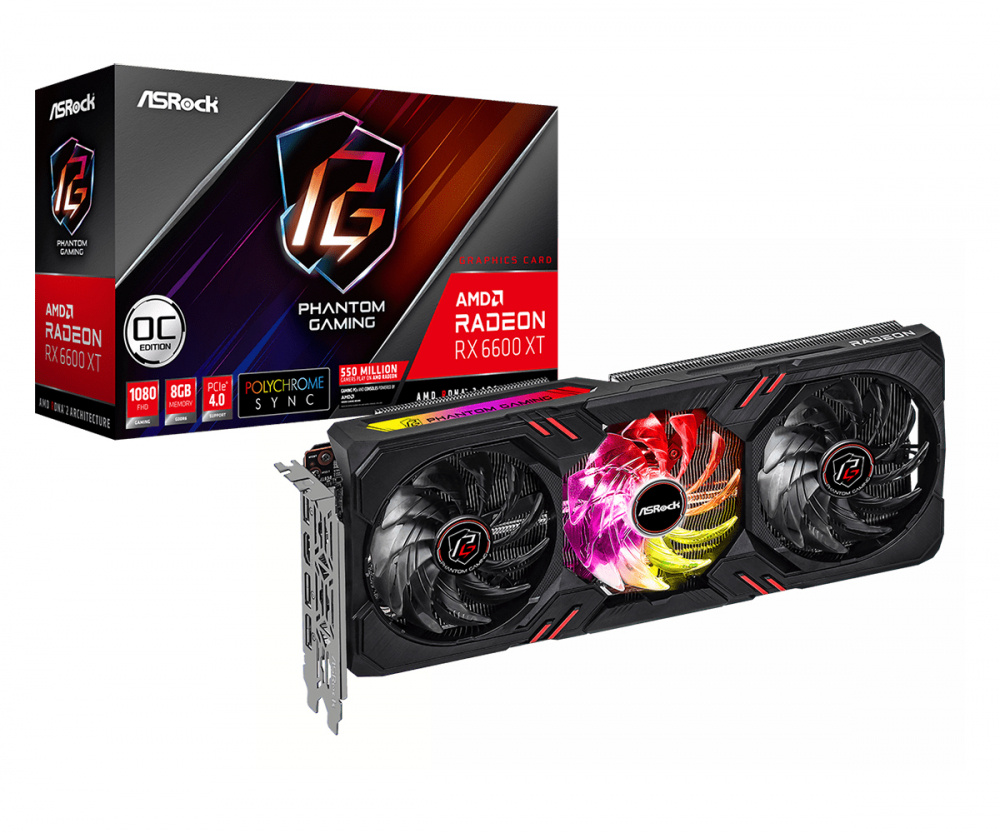 Tarjeta de Video ASRock AMD Radeon RX 6600 XT Phantom Gaming D 8GB OC, 8GB 128-bit GDDR6, PCI Express 4.0