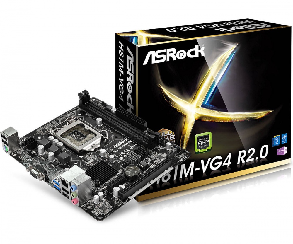 Tarjeta Madre ASRock micro ATX H81M-VG4 R2.0, S-1150, Intel H81, 16GB DDR3, para Intel