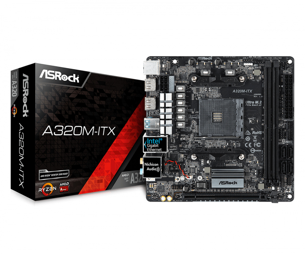 Tarjeta Madre ASRock A320M-ITX, Micro-ATX, Socket AM4, AMD A320, 32GB DDR4, HDMI para AMD 