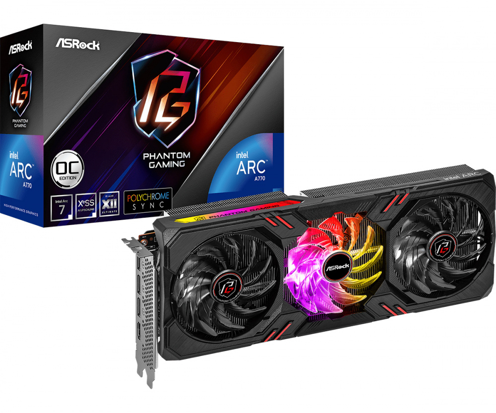 Tarjeta de Video ASRock Intel Arc A770 Phantom Gaming D OC, 8GB 256-bit GDDR6, PCI Express 4.0