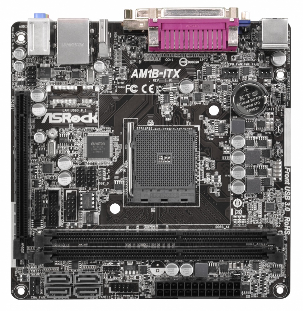 Tarjeta Madre ASRock mini-ITX AM1B-ITX, S-AM1, HDMI, 32GB DDR3, para AMD