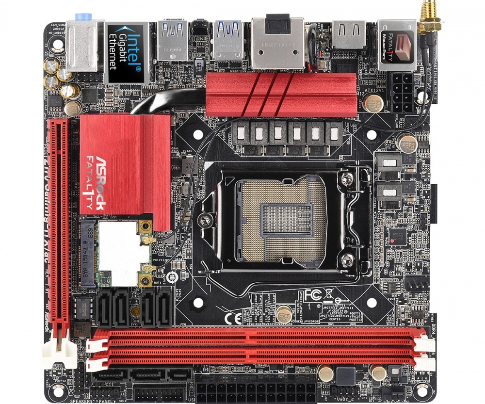 Tarjeta Madre ASRock mini ITX Fatal1ty Z170 Gaming-ITX/ac, S-1151, Intel Z170, HDMI, DDR4 para Intel
