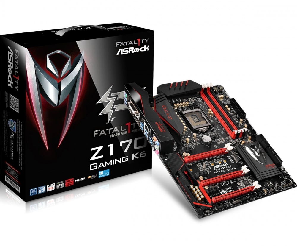 Tarjeta Madre ASRock ATX Fatal1ty Z170 Gaming K6, S-1151, Intel Z170, HDMI, 64GB DDR4 para Intel