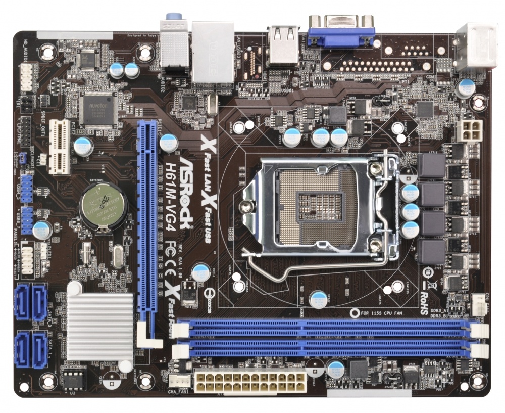Tarjeta Madre ASRock micro ATX H61M-VG4, S-1155, Intel H61, 16GB DDR3, para Intel