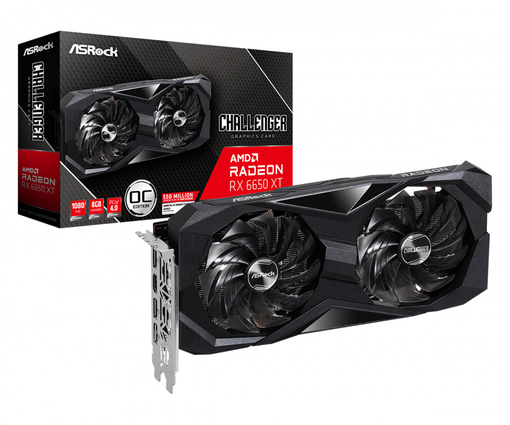 Tarjeta de Video ASRock AMD Radeon RX 6650 XT Challenger D OC, 8GB 128-Bit GDDR6, PCI Express 4.0