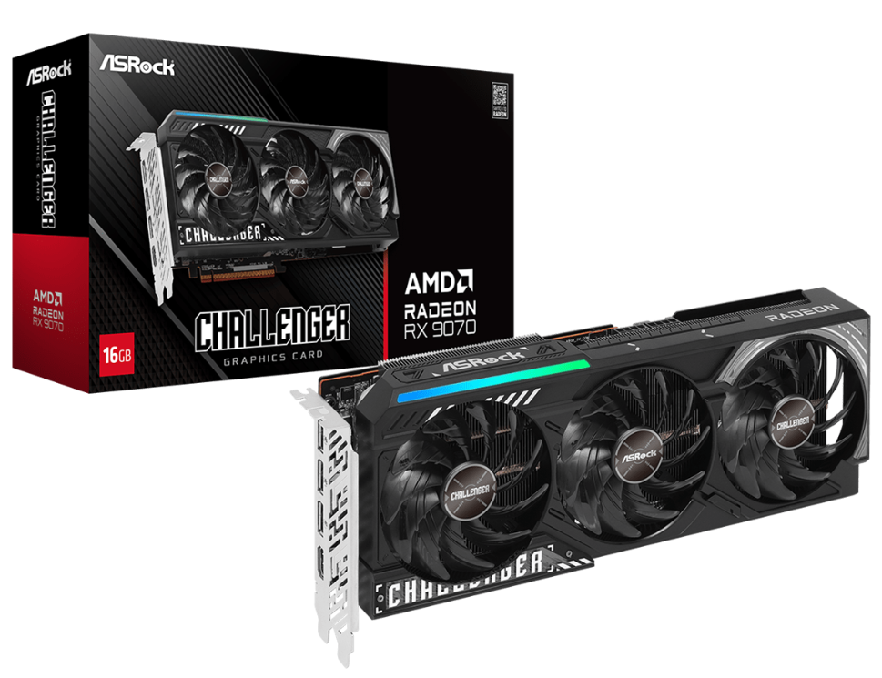 Tarjeta de Video ASRock AMD Radeon RX 9070 Challenger, 16GB 256-bit GDDR6, PCI Express 5.0 