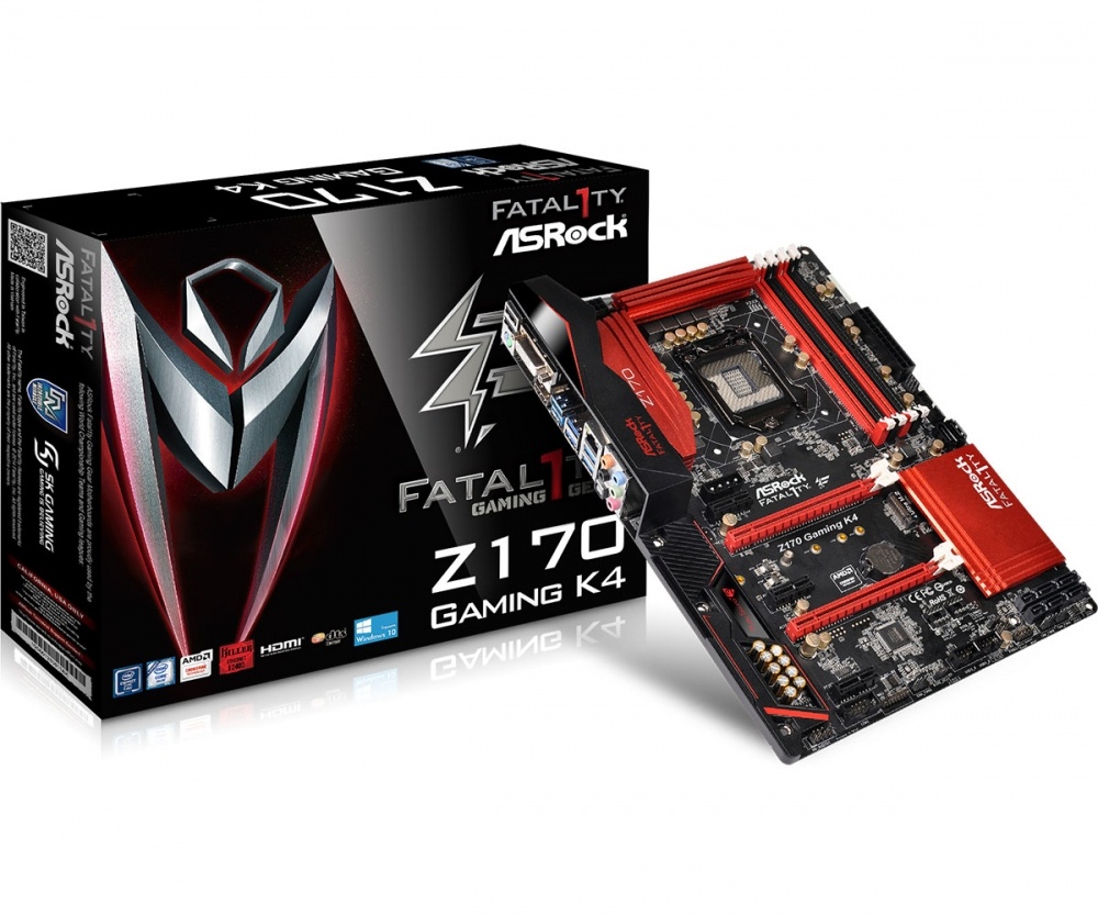 Tarjeta Madre ASRock ATX Fatal1ty Z170 GAMING K4, S-1151, Intel Z170, HDMI, 64GB DDR4 para Intel