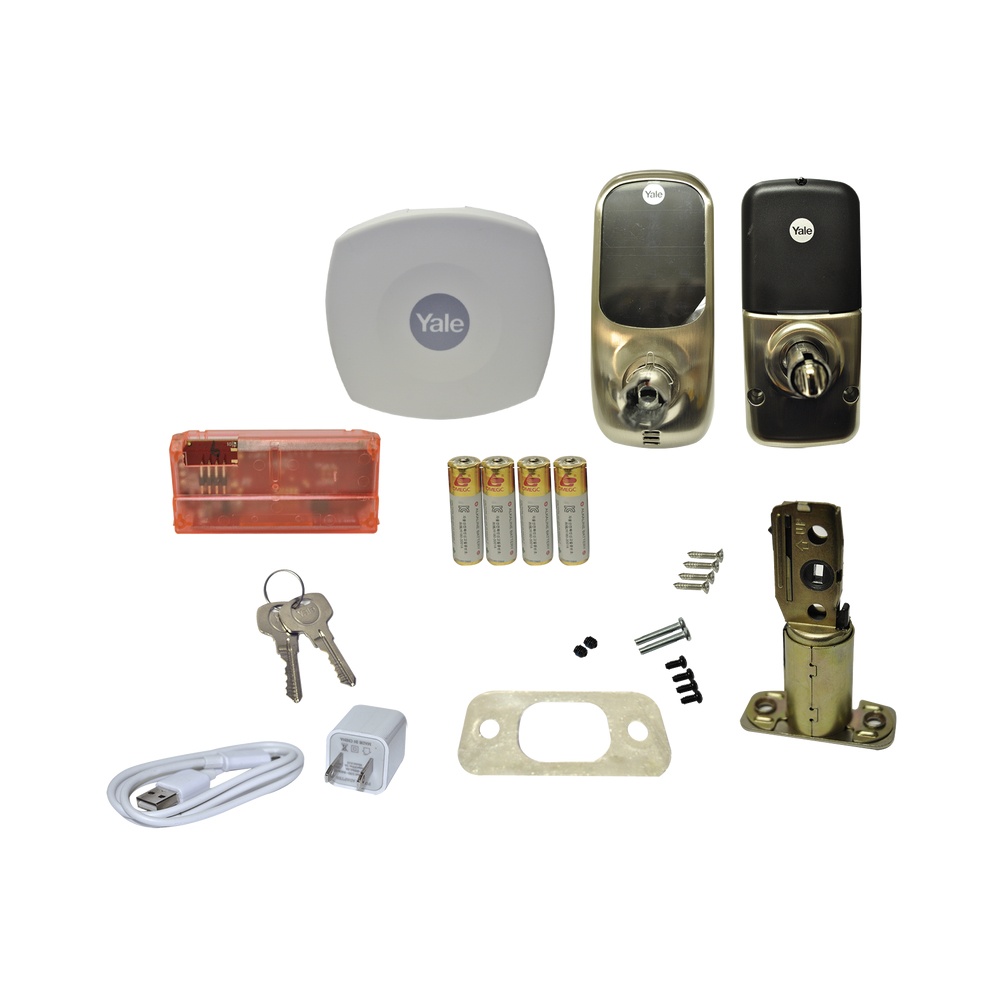 Assa ABLOY Kit de Cerradura Inteligente Yale Living con Hub, 25 Usuarios