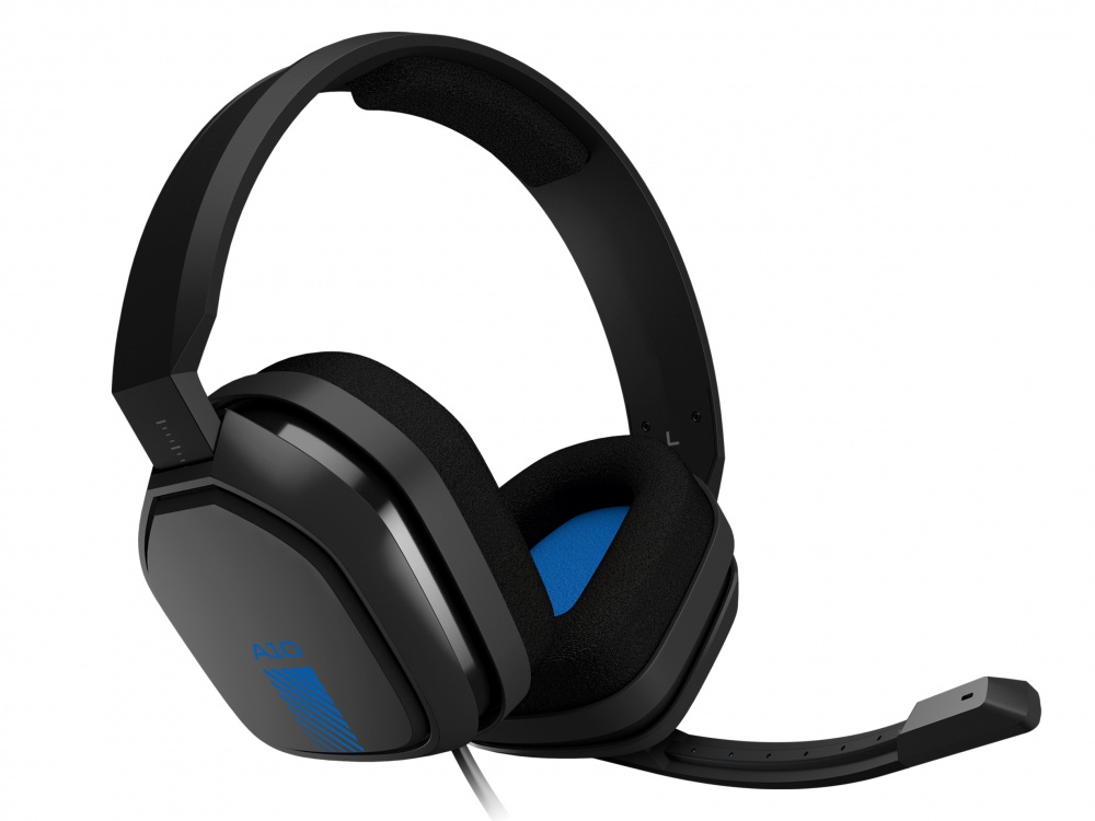 Astro Gaming Audífonos Gamer A10 para PS4/PS5/Xbox/PC/Mac, Alámbrico, 3.5mm, Negro/Azul