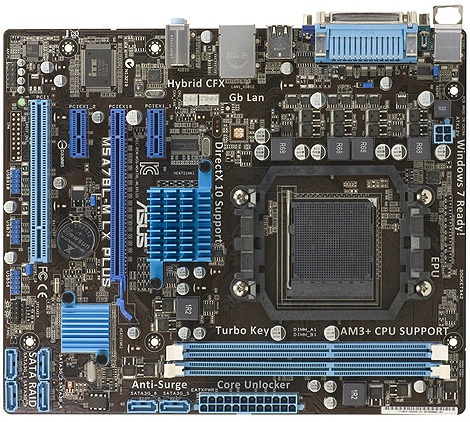 Tarjeta Madre ASUS micro ATX M5A78L-M LX PLUS, S-AM3+, AMD 760G, 8GB DDR3, para AMD