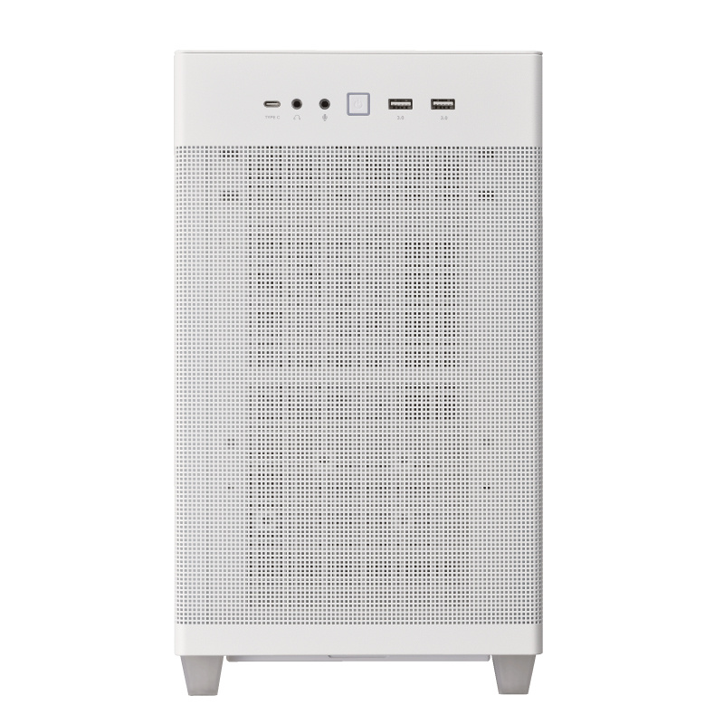 Gabinete ASUS Prime AP201, Mini-Tower, Micro-ATX/Mini-ITX, USB 3.0, sin Fuente, 1 Ventilador Instalado, Blanco 