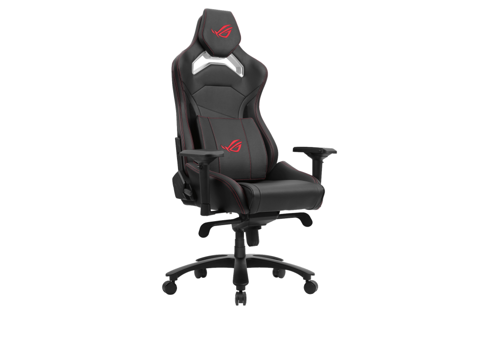 ASUS Silla Gamer SL300 ROG Chariot Core, hasta 150Kg, Negro/Rojo