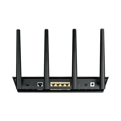 Router ASUS Gigabit Ethernet RT-AC87U, Inalámbrico, 4x RJ-45, 2.4-5GHz, 4 Antenas Externas