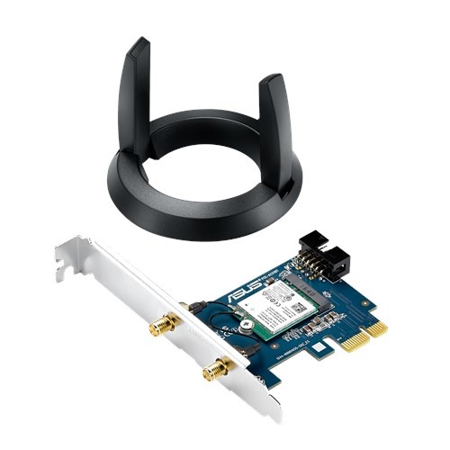 ASUS Tarjeta de Red PCE-AC55BT B1, Inalámbrico, 867 Mbit/s, PCI Express, WLAN/Bluetooth