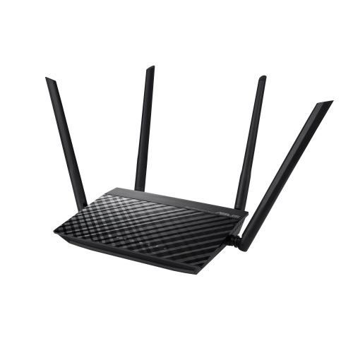 Router ASUS de Banda Dual Firewall RT-AC1200 V2 AC1200 para Gaming, Inalámbrico, 867Mbit/s, 5x RJ-45, 2.4/5GHz con 4 Antenas Externas de 5dBi