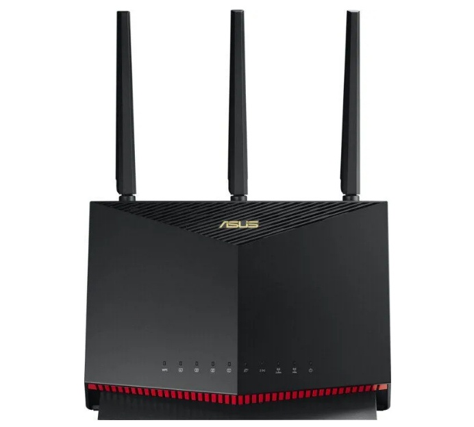 Router ASUS Gigabit Ethernet RT-AX86U AX5700 Wi-Fi 6, Inalámbrico, 2.4/5GHz, 6x RJ-45, 5700 Mbps, 3 Antenas Externas ― ¡Optimizado para Gaming!