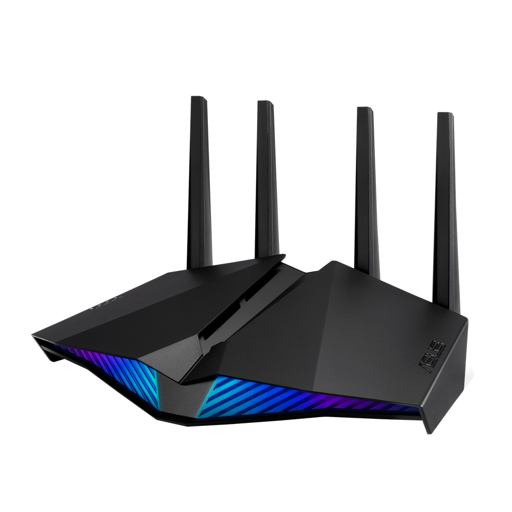 Router ASUS Gigabit Ethernet RT-AX82U RGB, Inalámbrico, 2.4/5GHz, 4x RJ-45, 5400 Mbit/s, 4 Antenas Externas ― ¡Optimizado para Gaming!