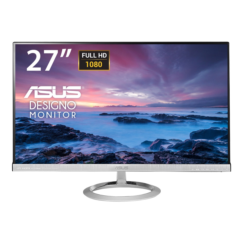 Monitor ASUS MX279H LED 27'', Full HD, 2x HDMI, Negro/Plata - Bocinas Integradas (2 x 3W)