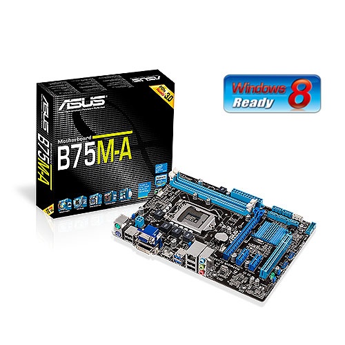 Tarjeta Madre ASUS micro ATX B75M-A, S-1155, Intel B75, HDMI, DDR3, para Intel