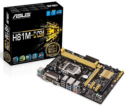 Tarjeta Madre ASUS micro ATX H81M-C/CSM, S-1150, Intel H81, 16GB DDR3, para Intel