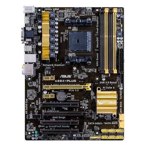 Tarjeta Madre ASUS ATX A88X-PLUS, S-FM2+, AMD A88X, HDMI, 64GB DDR3, para AMD