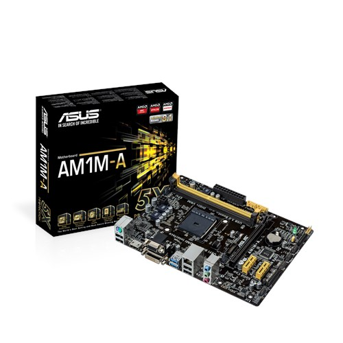 Tarjeta Madre ASUS micro ATX AM1M-A, S-AM1, HDMI, 32GB DDR3, para AMD