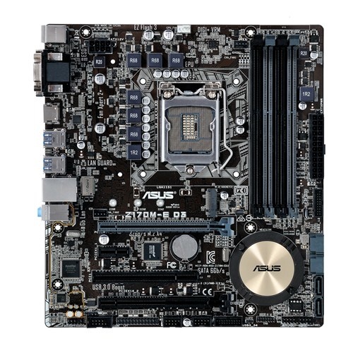 Tarjeta Madre ASUS micro ATX Z170M-E D3, S-1151, Intel Z170, HDMI, 64GB DDR3, para Intel ― Requiere Actualización de BIOS para trabajar con Procesadores de 7ma Generación