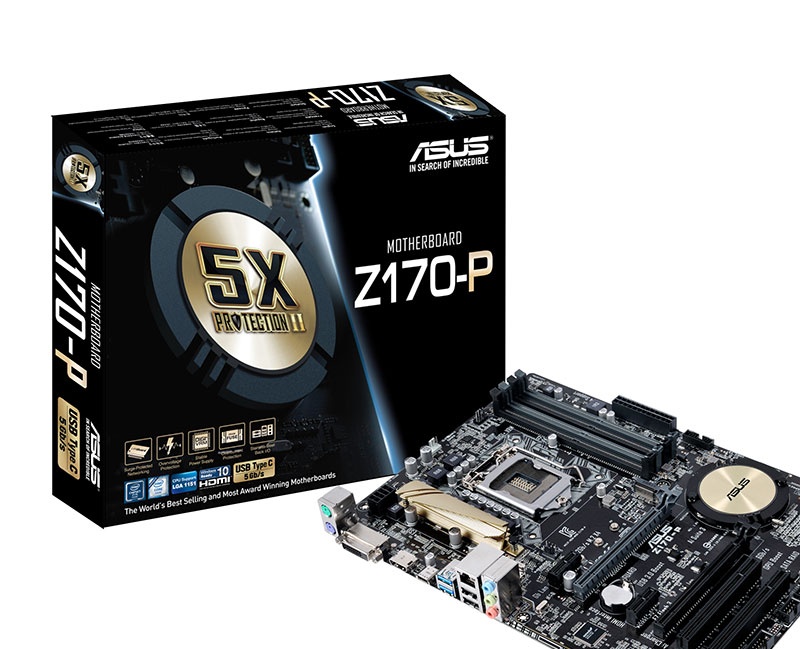 Tarjeta Madre ASUS ATX Z170-P, S-1151, Intel Z170, HDMI, 64GB DDR4 para Intel