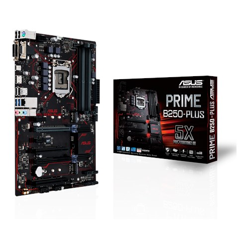 Tarjeta Madre ASUS ATX PRIME B250-PLUS, S-1151, Intel B250, HDMI, 64GB DDR4 para Intel