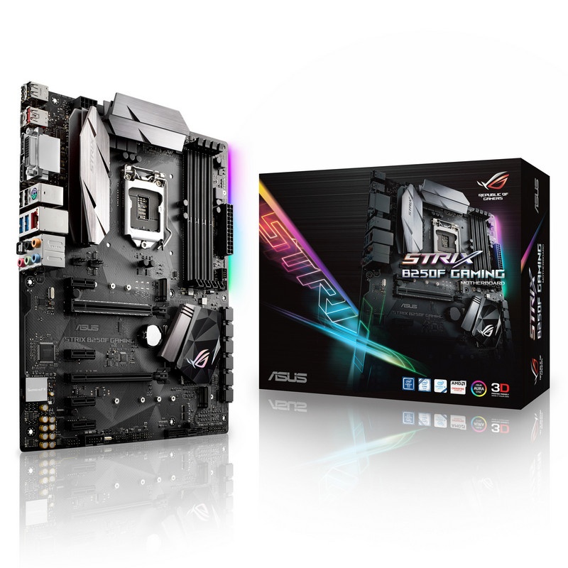 Tarjeta Madre ASUS ATX ROG STRIX B250F GAMING, S-1151, Intel B250, HDMI, 64GB DDR4 para Intel