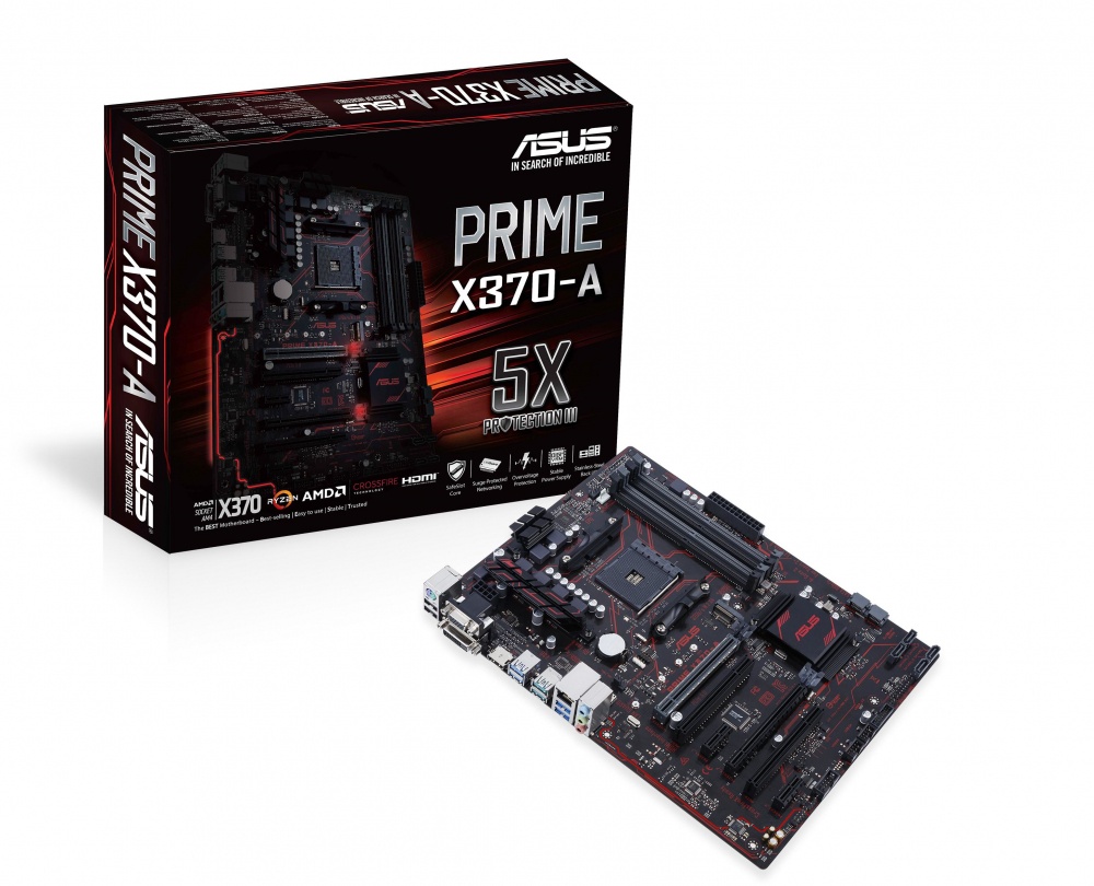 Tarjeta Madre ASUS ATX PRIME X370-A, S-AM4, AMD X370, HDMI, 64GB DDR4 para AMD