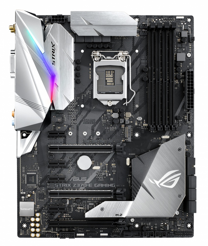 Tarjeta Madre ASUS ATX ROG STRIX Z370-E GAMING, S-1151, Intel Z370, HDMI, 64 GB DDR4 para Intel ― Compatibles solo con 8va y/o  9va Generación (Revisar modelos aplicables)