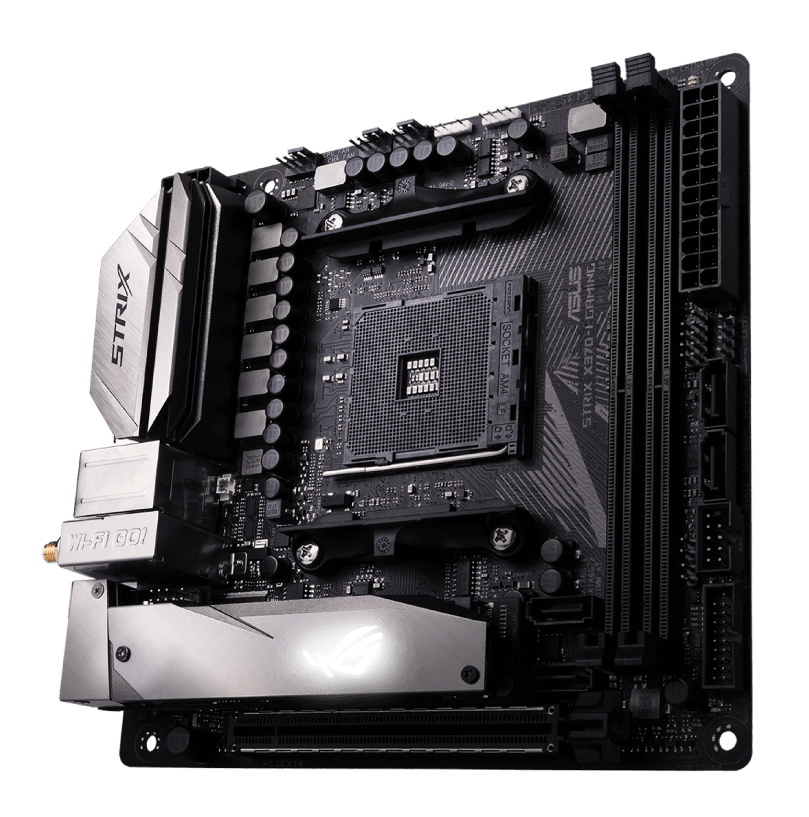 Tarjeta Madre ASUS Mini-ITX ROG STRIX X370-I GAMING, S-AM4, AMD X370, 32GB DDR4 para AMD