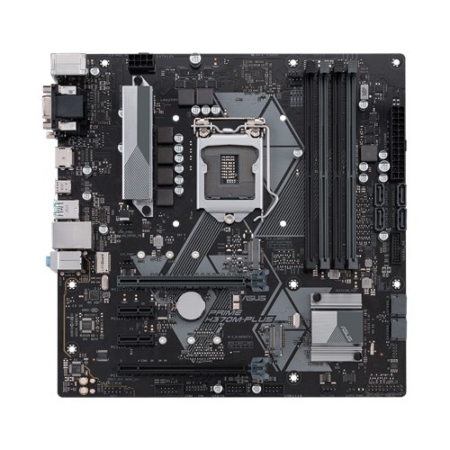 Tarjeta Madre ASUS micro ATX Prime H370M-Plus/CSM, S-1151, Intel H370, HDMI, 64GB DDR4 para Intel