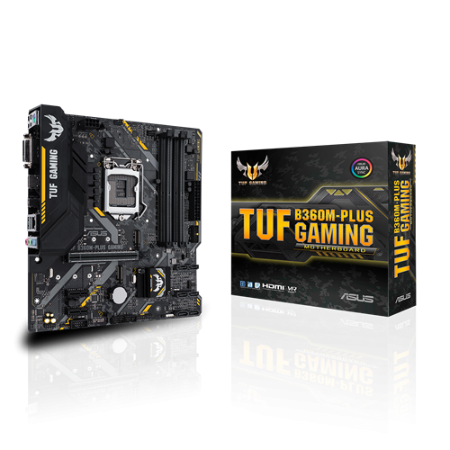 Tarjeta Madre ASUS micro ATX TUF B360M-PLUS GAMING, S-1151, Intel B360, HDMI, 64GB DDR4 para Intel