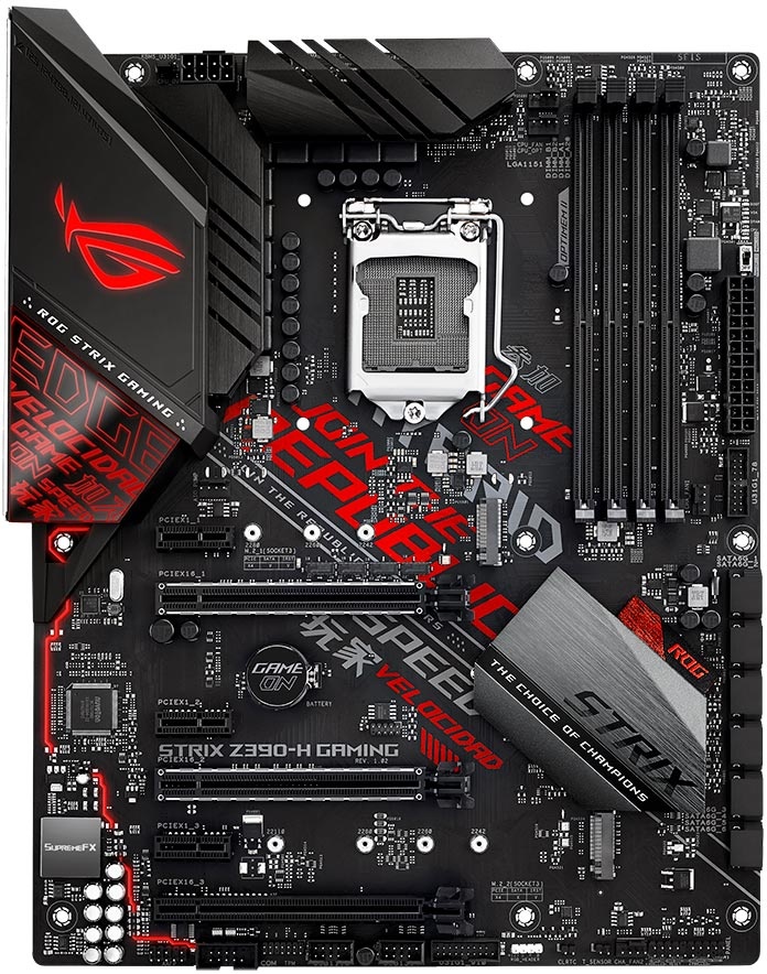 Tarjeta Madre ASUS ATX ROG STRIX Z390-H GAMING, S-1151, Intel Z390, HDMI, 64GB DDR4 para Intel ― Compatibles solo con 8va y/o  9va Generación (Revisar modelos aplicables)