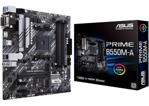 Tarjeta Madre ASUS micro ATX PRIME B550M-A, S-AM4, AMD B550, HDMI, 128GB DDR4 para AMD — Requiere Actualización de Bios para la Serie Ryzen 5000