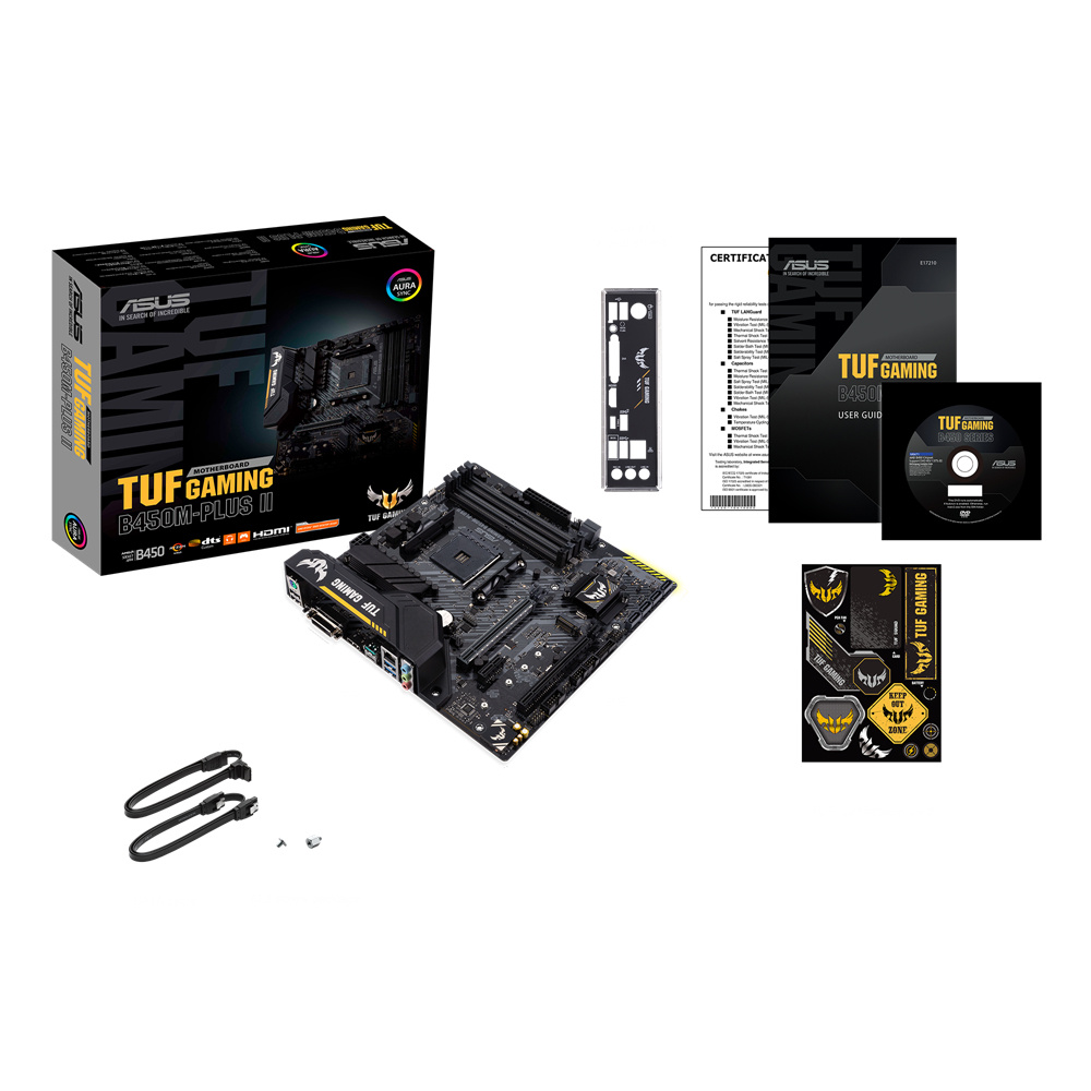 Tarjeta Madre ASUS Micro ATX TUF Gaming B450M-Plus II, S-AM4, AMD B450, HDMI, 128GB DDR4 para AMD ― Requiere Actualización de BIOS para Ryzen Serie 5000