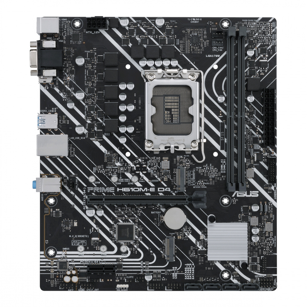 Tarjeta Madre ASUS Micro-ATX PRIME H610M-E D4, S-1700, Intel H610, HDMI, 64GB DDR4, para Intel ― Requiere Actualización de BIOS para Procesadores Intel 13va. Generación