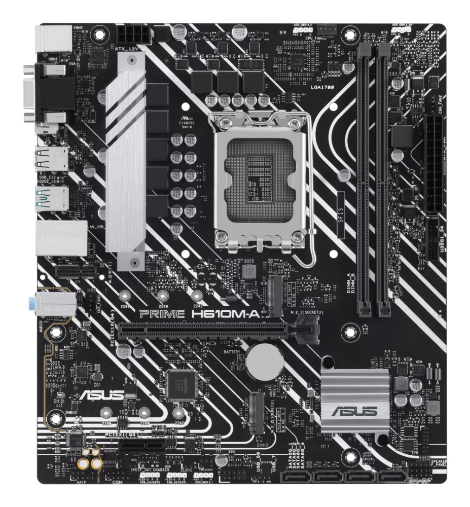 Tarjeta Madre ASUS PRIME H610M‑K D4, Micro-ATX, LGA 1700, Intel H610, 64GB DDR4, HDMI para Intel