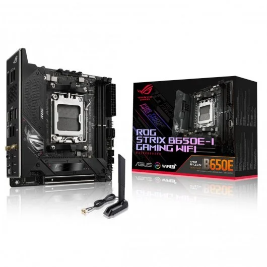 Tarjeta Madre ASUS Mini ITX ROG STRIX B650E-I GAMING WIFI, S-AM5, AMD B650, HDMI, 64GB DDR5 para AMD
