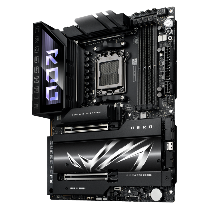 Tarjeta Madre ASUS ROG CROSSHAIR X870E HERO, ATX, Socket AM5, AMD X870E, 192GB DDR5, HDMI para AMD