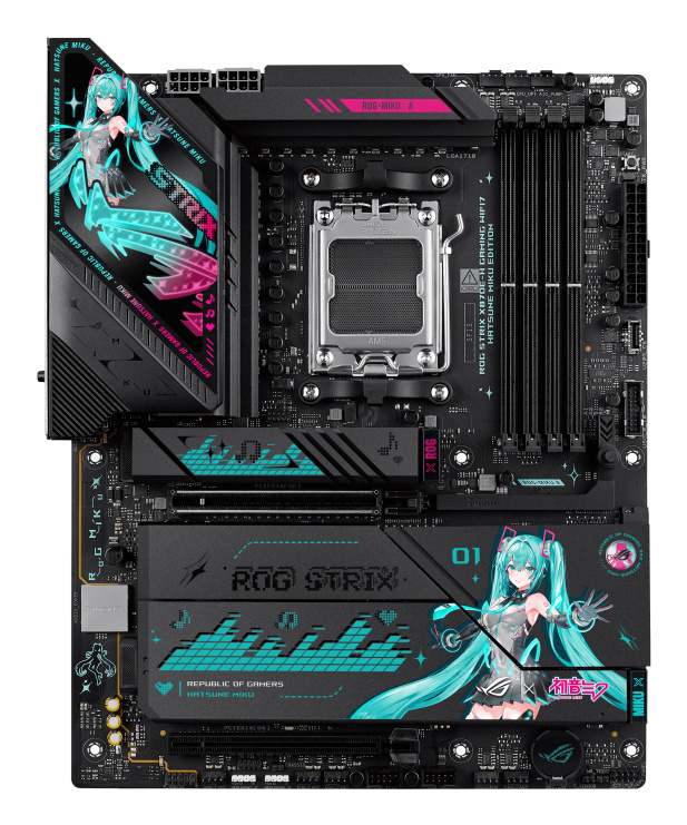Tarjeta Madre ASUS ROG Strix X870E-H Gaming WiFi7 Hatsune Miku Edition, ATX, Socket AM5, AMD X870E, 256GB DDR5, HDMI para AMD