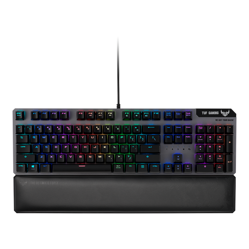 Teclado Gamer ASUS TUF Gaming K7 RGB, Teclado Mecánico, Switch Lineal Optomecánico, Alámbrico, Negro (Inglés)