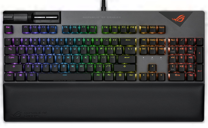 Teclado Gamer ASUS XA08 STRIX FLARE LED RGB, Teclado Mecánico, Cherry MX Brown, Alámbrico, USB, Negro, Inglés