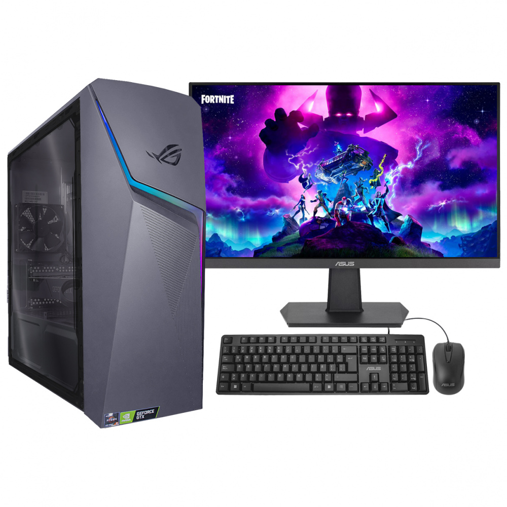 Computadora Gamer Kit ROG Strix G10DK, AMD Ryzen 5 5600G 3.90GHz, 16GB, 512GB SSD, NVIDIA GeForce GTX 1660 Ti, Windows 11 Home 64-bit ― incluye Monitor 23.8", Teclado y Mouse